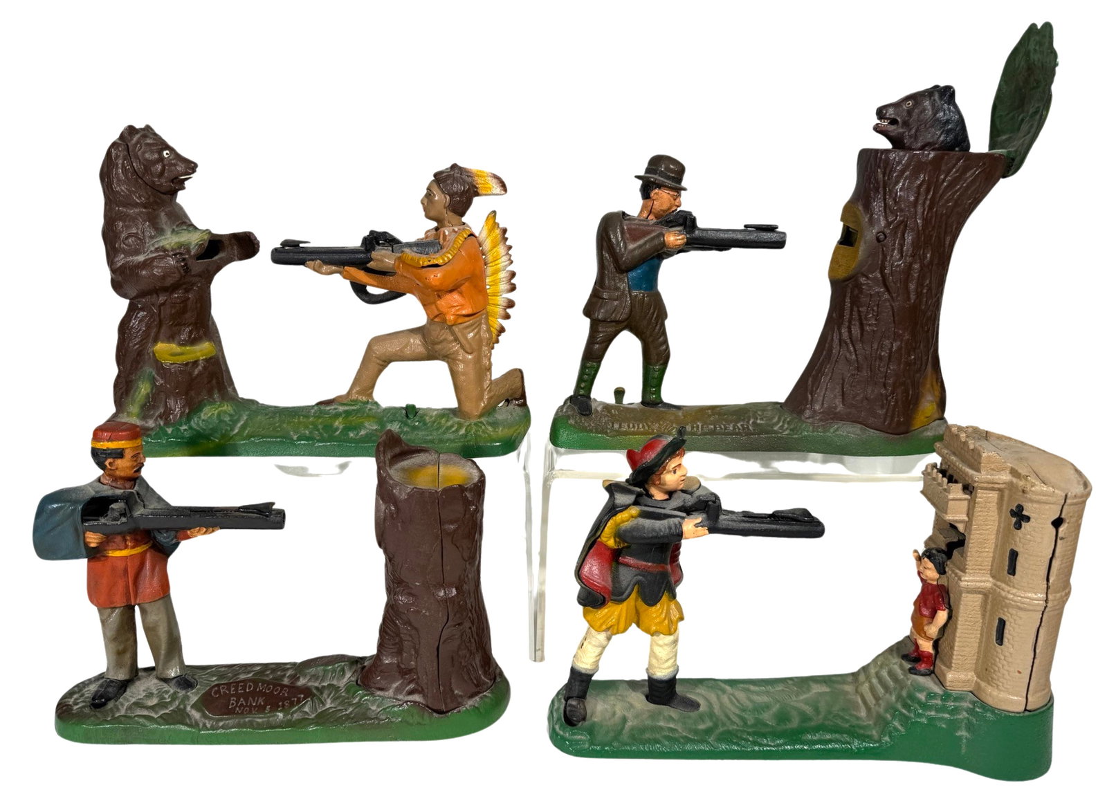 Four Book of Knowledge Banks: John Wright Company. Wrightsville, Pennsylvania - 1980's. $40 to $60 to ship.