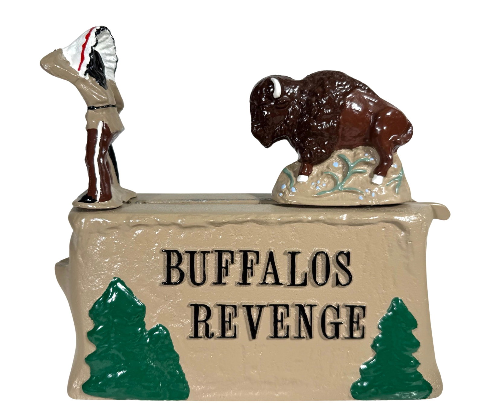 Buffalos Revenge Bank: Reynolds Toys. Falls Church, Virginia - 1990. Made for the 1990 MBCA Convention held in Buffalo.