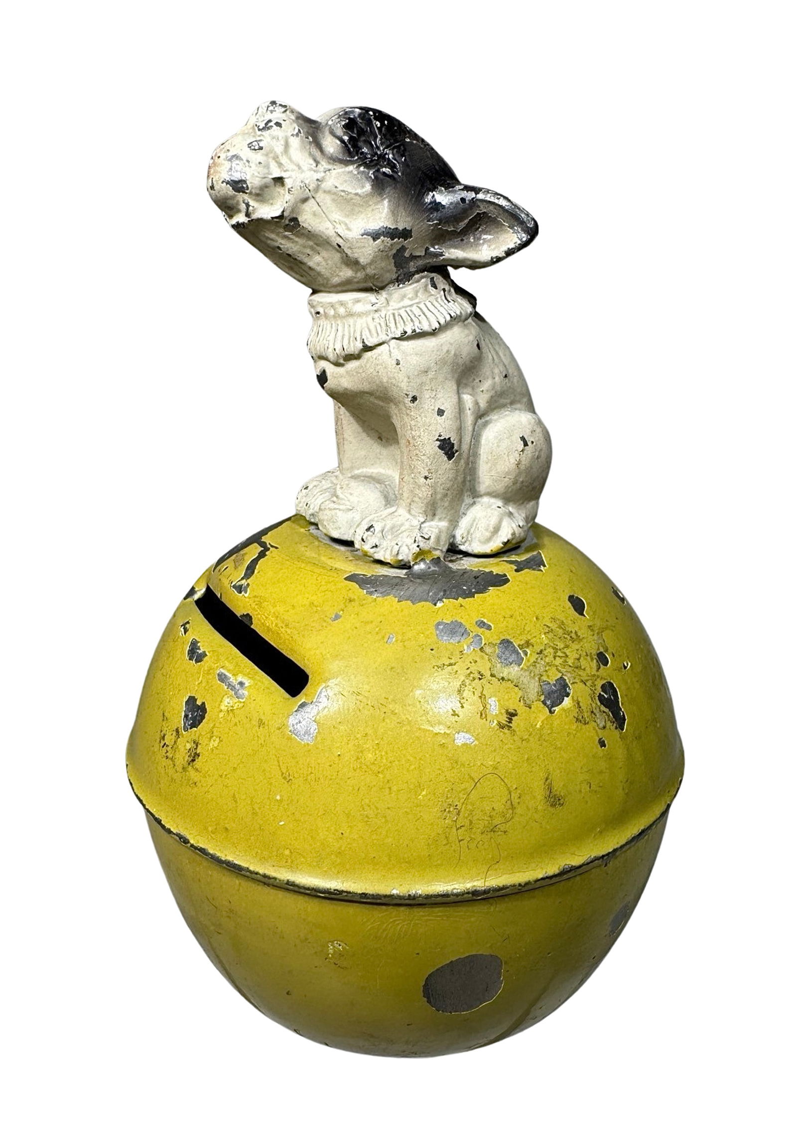 Bonzo atop Ball - Spelter and Tin Bank (1 of 6)