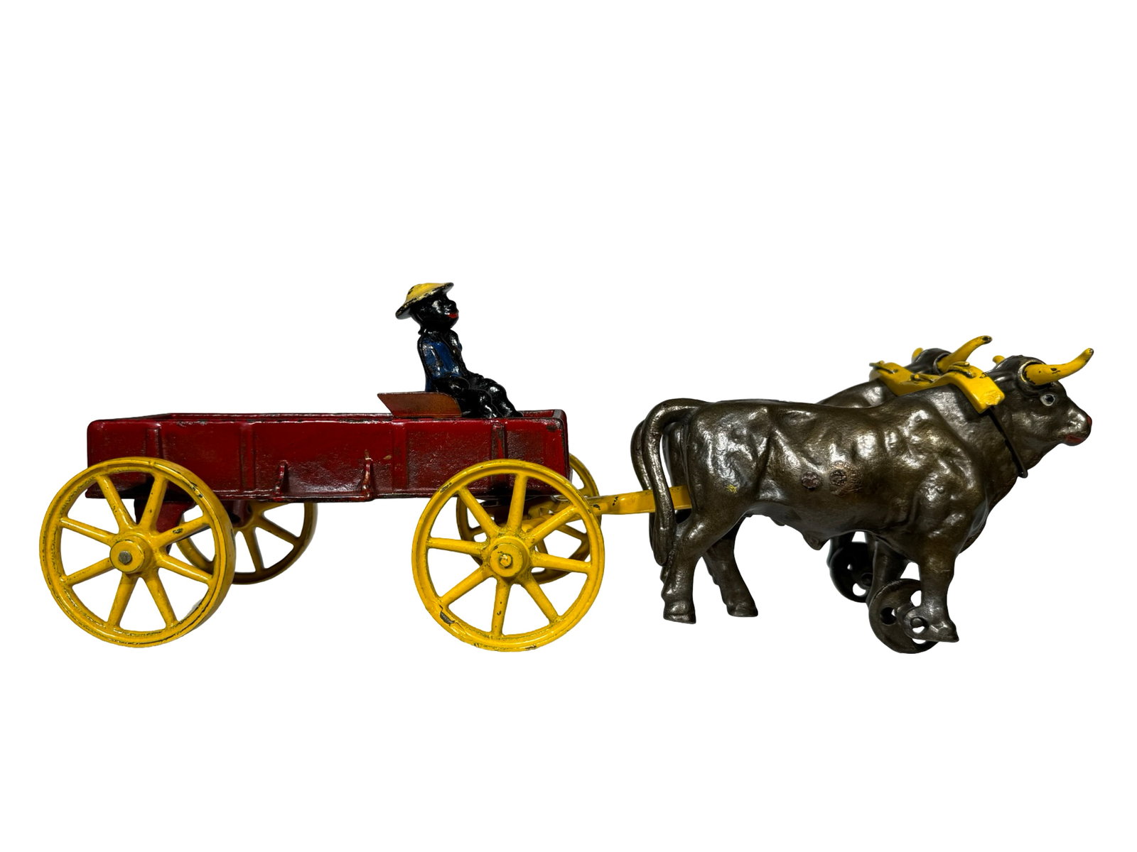 Transfer Wagon - Pulled by Oxen - Iron Toy (1 of 14)