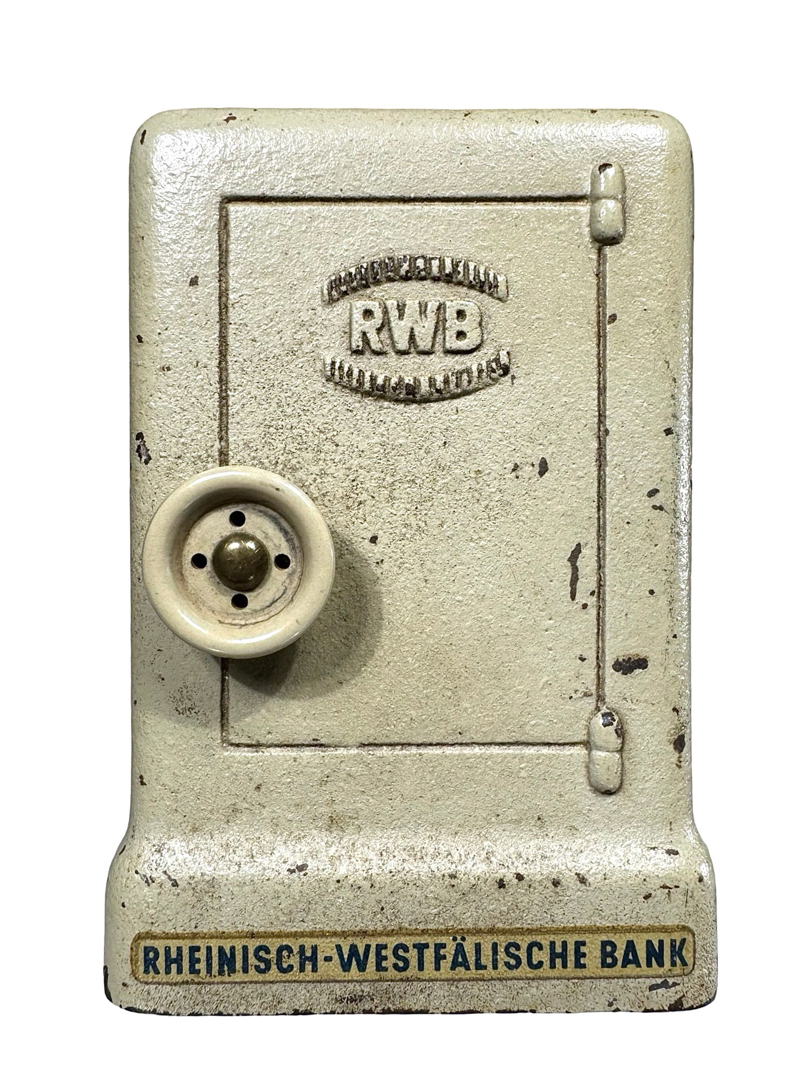"RWB" Cast Iron Safe Bank - Scarce (1 of 6)
