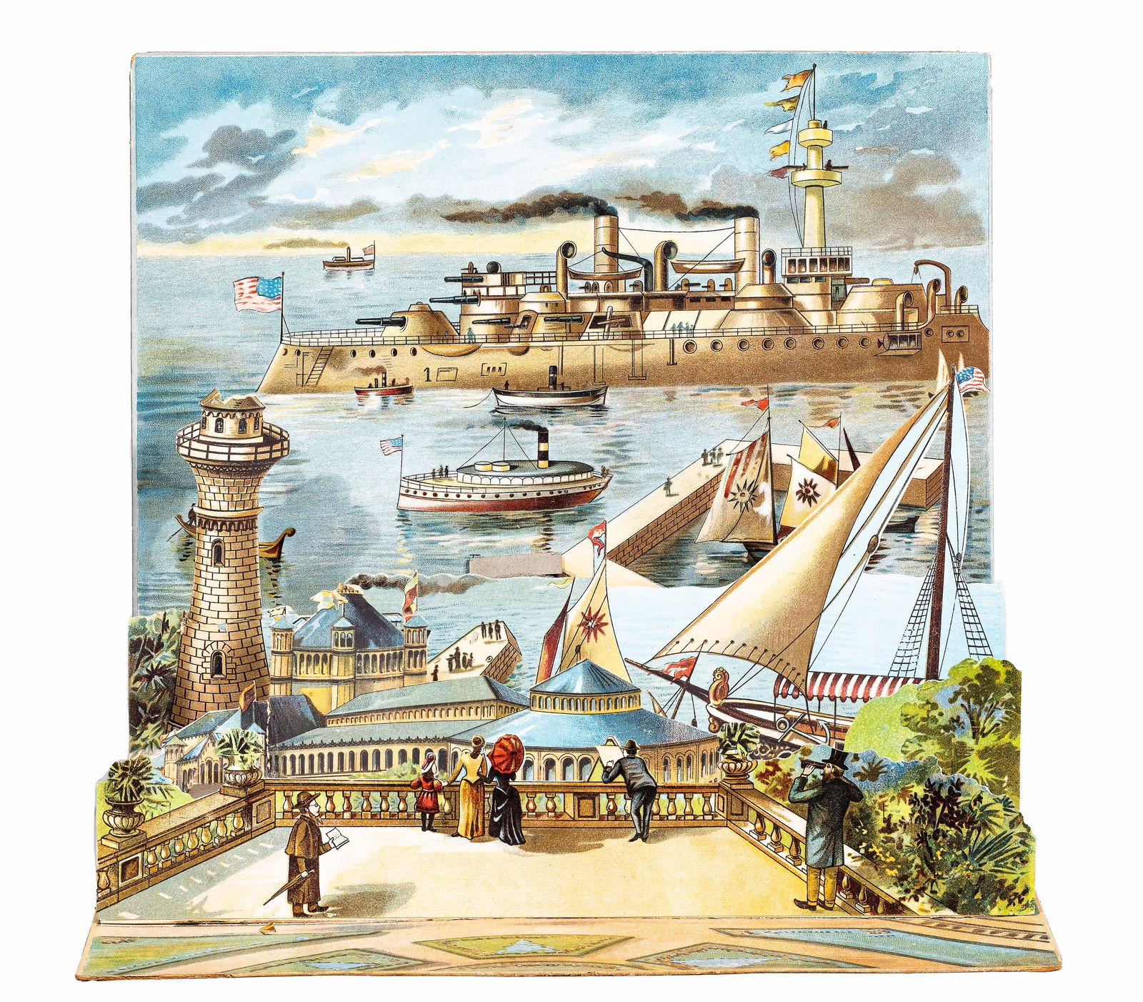 Rare & Important Pop-Up Panorama Souvenir from the Columbian Exposition (1 of 7)