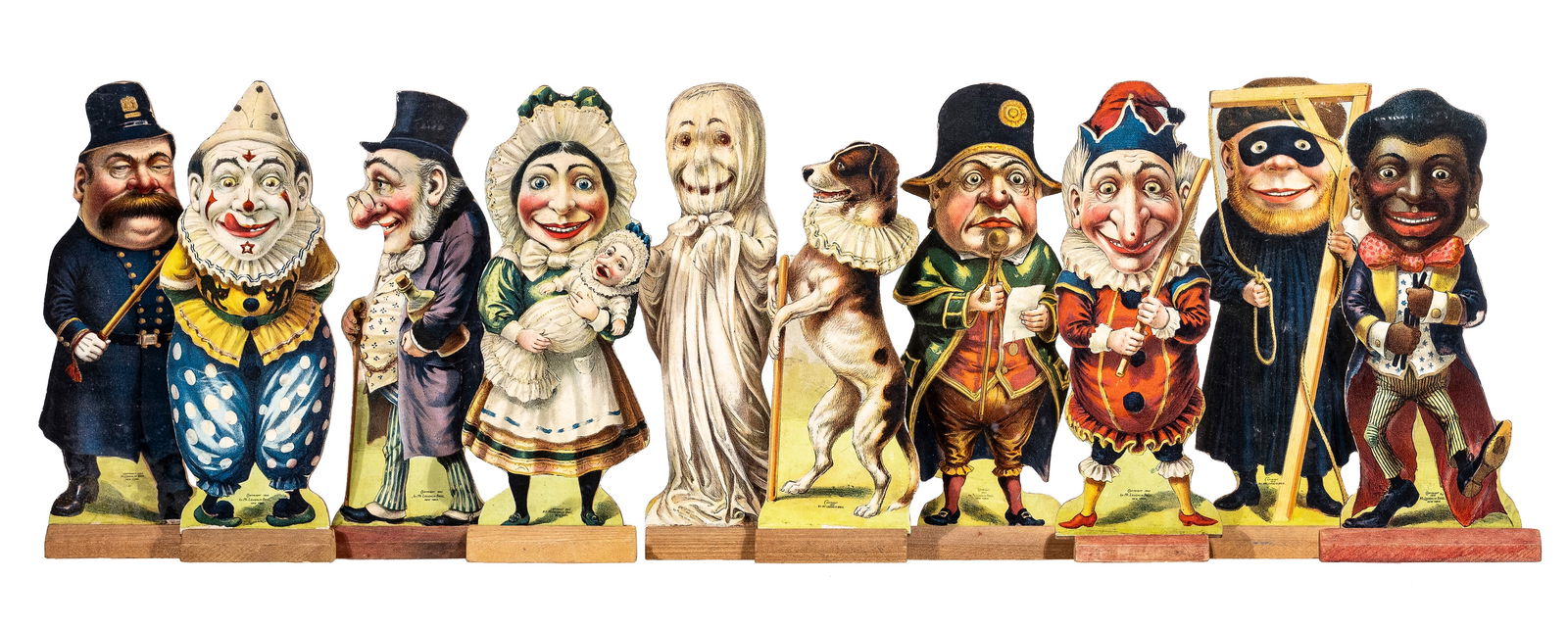 Rare Punch & Judy Ten Pins (1 of 11)