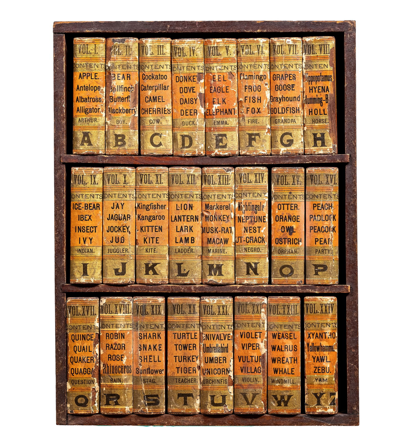 Rare ABC Blocks in the Form of Miniature Books (1 of 1)