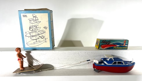 Schuco Boat with Water Skier