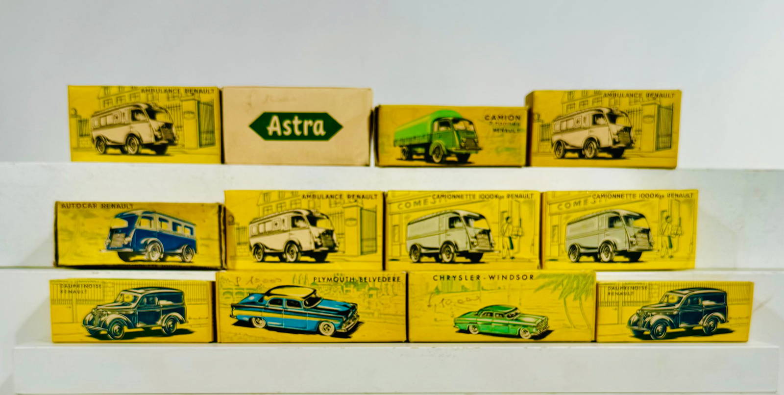 Twelve Empty Toy Boxes Auction