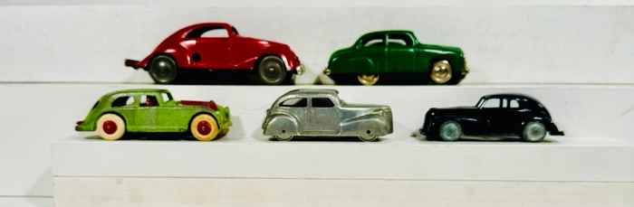 Five Aluminum / Tin/ Diecast Autos