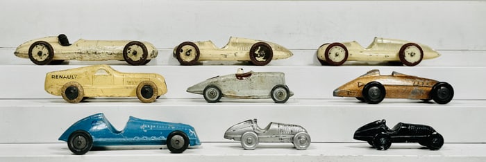 Eighteen Die or Slush Cast Racing Cars