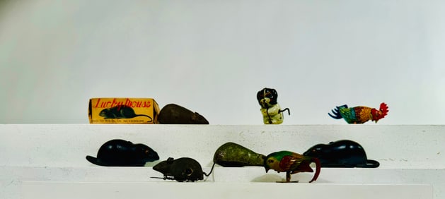 Assorted Wind Up Mice / Birds (8)