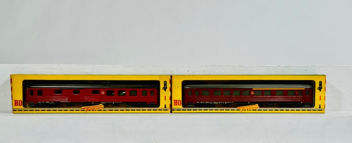 Two Fleischmann HO Passenger Cars
