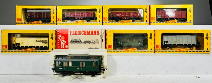 Eight European Freight Cars