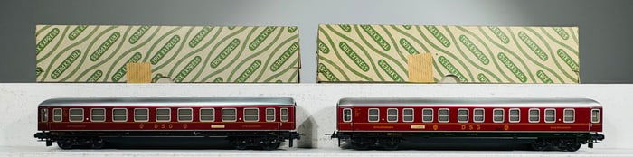 Two Trix European Passenger Cars