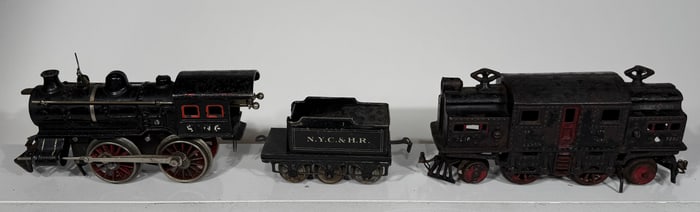 Ives and Bing Cast Iron Engines