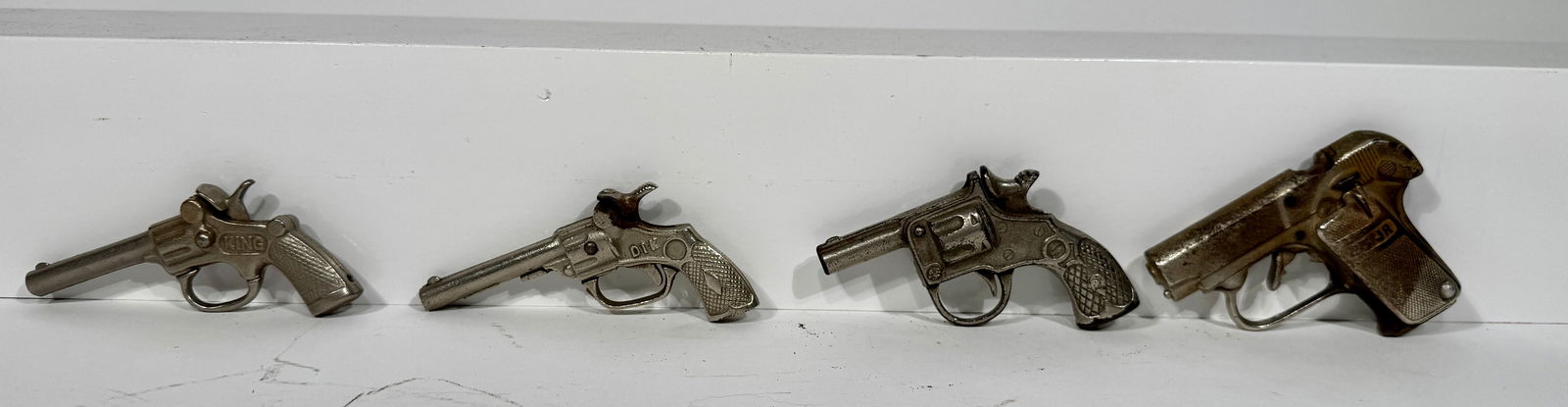 Three Cast Iron Cap Guns: J. & E. Stevens Company. Cromwell, CT - 1880's.