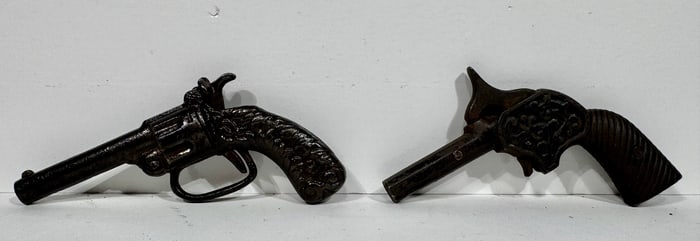 Two Early Cast Iron Cap Guns (Rare)