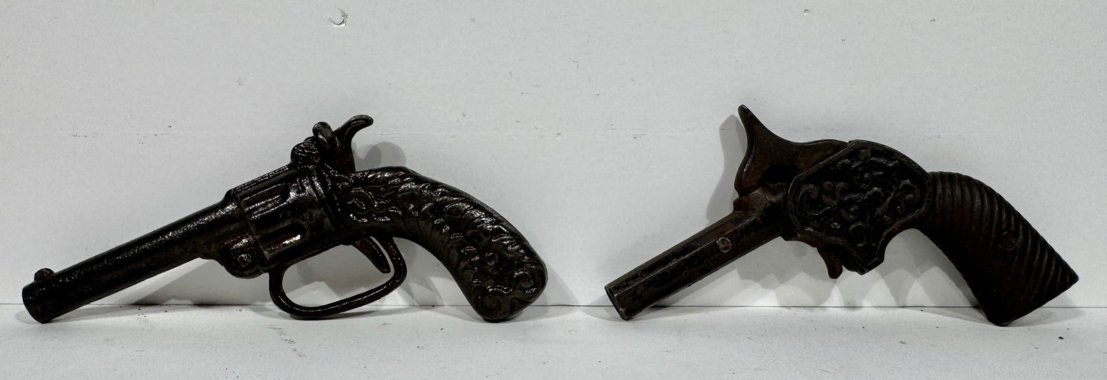 Two Early Cast Iron Cap Guns (Rare): American - 1880 to 1900's.