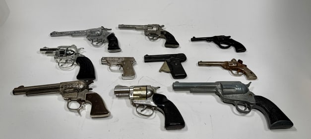 Ten Assorted Cap Guns
