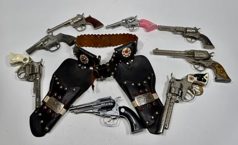 Eight Assorted Cap Guns