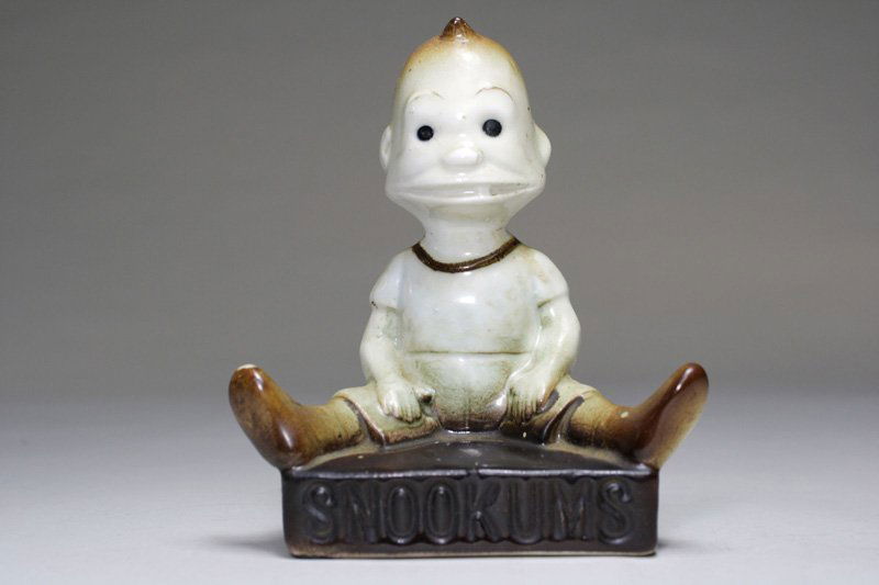 Snookums” Still Bank: Probably Austrian – Circa 1925 We have never seen this wonderful bisque bank before. Must be a comic strip character. A chance to get the original “Snooki” bank. Material: Bisque