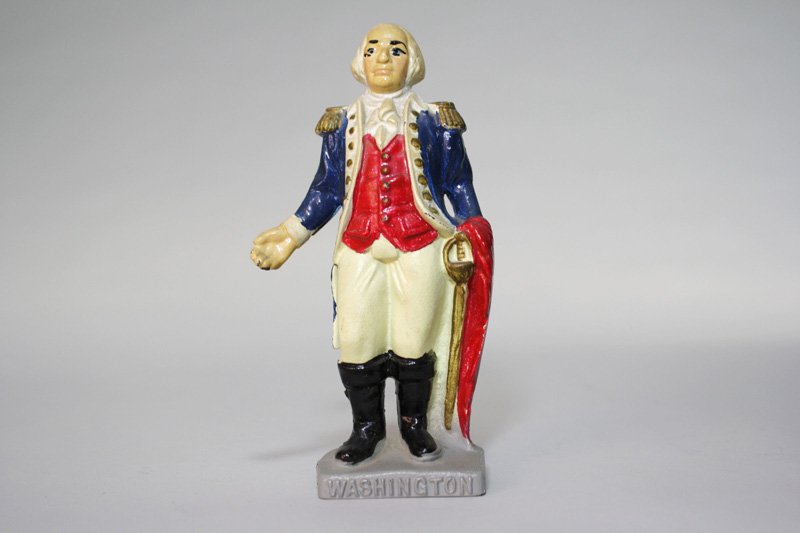 Washington, Solid Base Still Bank: American – Circa 1950 Material: Cast Iron