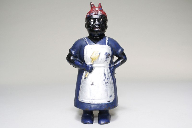 Mammy with Spoon Still Bank: Made by A. C. Williams Ravenna, Ohio – Circa 1905 Material: Cast Iron