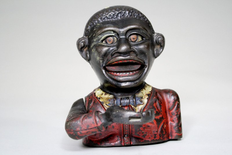 Little Joe Mechanical Bank: Made by John Harper & Co. Ltd. Willenhall, England – Circa 1925 Material: Cast Iron