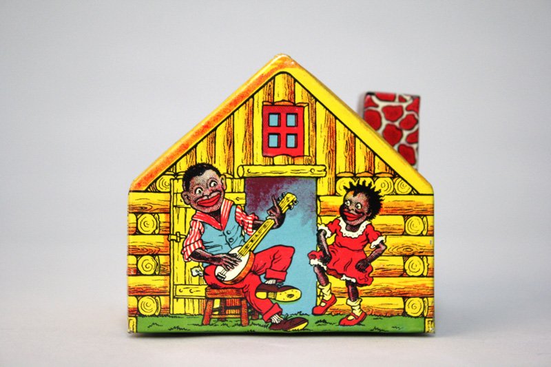 Log Cabin Still Bank: Made by J. Chein & Co. Newark, New Jersey – Circa 1935 Material: Tin
