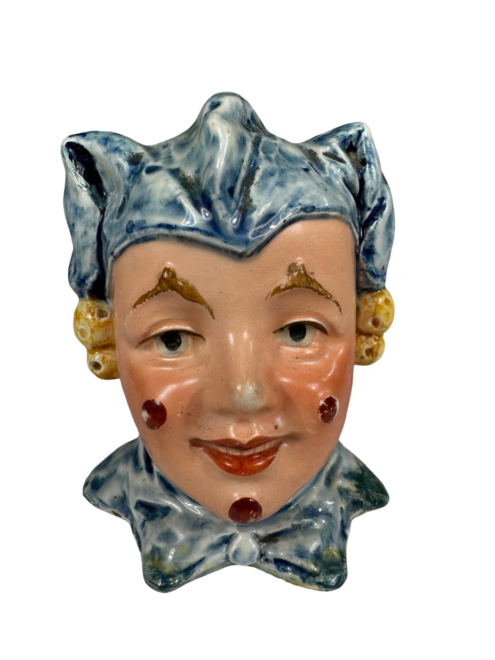 Court Jester Bank: Made in Austria circa 1920's. 4 1/4" Tall.