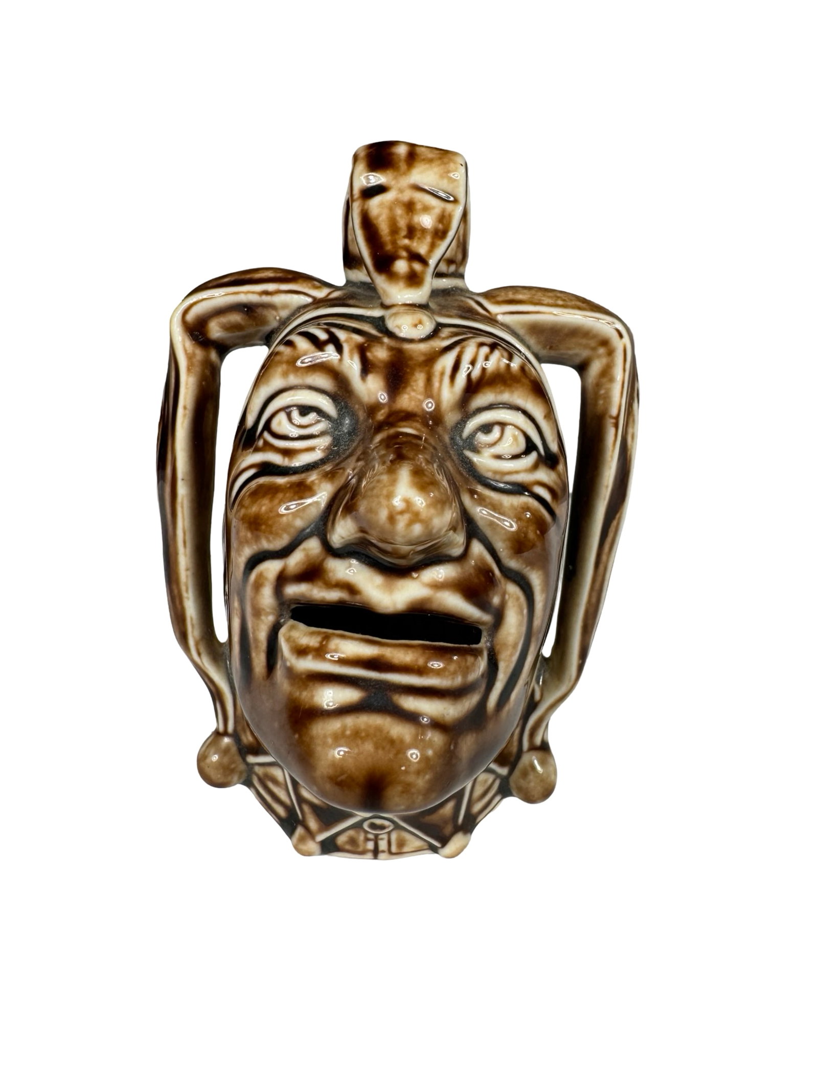 Court Jester Bank: Made in Austria circa 1900's. 4" Tall.