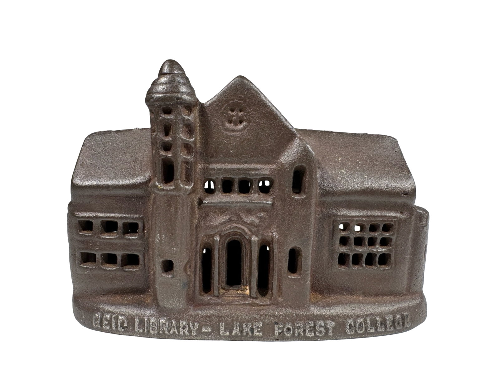 The Reid Library - Lake Forest College - Iron Bank: American - 1930 - 5 1/4" Long.