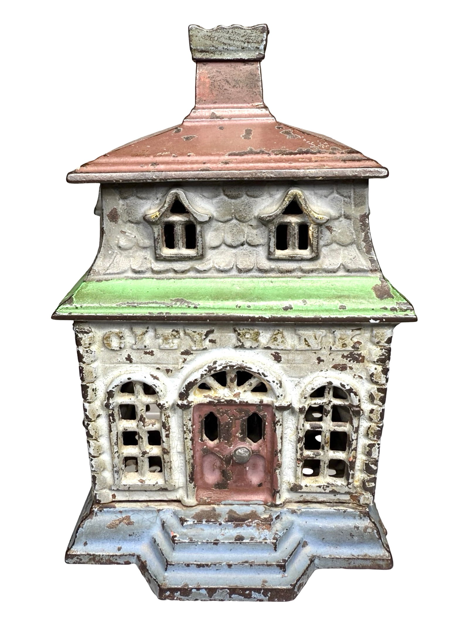 City Bank with Chimney - Cast Iron (1 of 6)