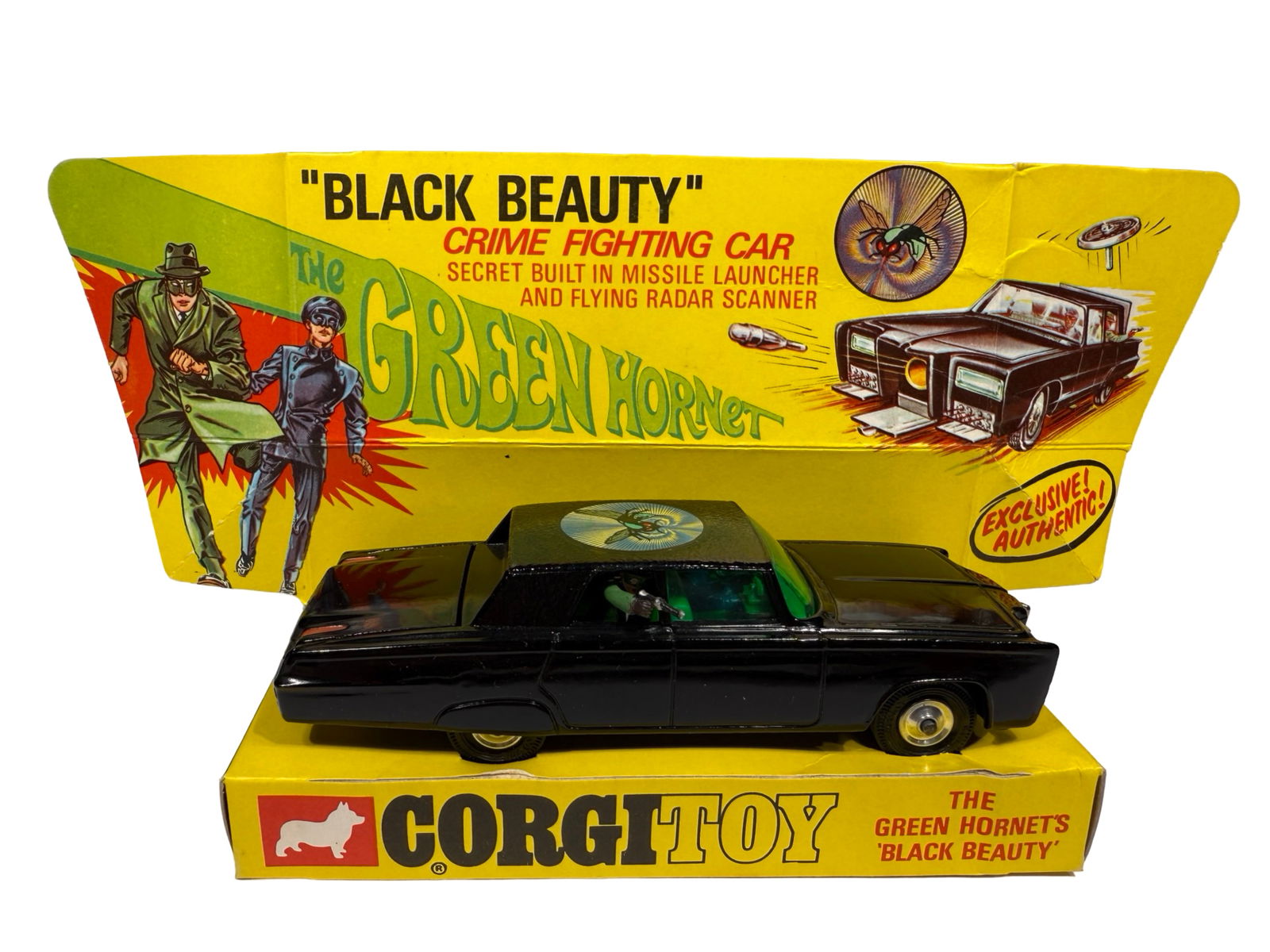 Corgi Toys The Green Hornet "Black Beauty" Car: Playcraft Toys Ltd. London, England - 1960's.