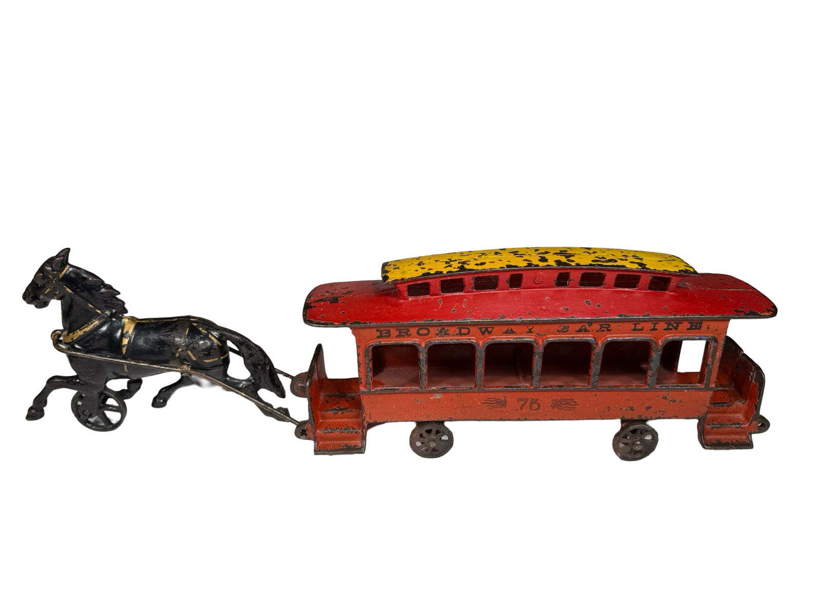 Broadway Car Line Trolley - Cast Iron Toy (1 of 9)