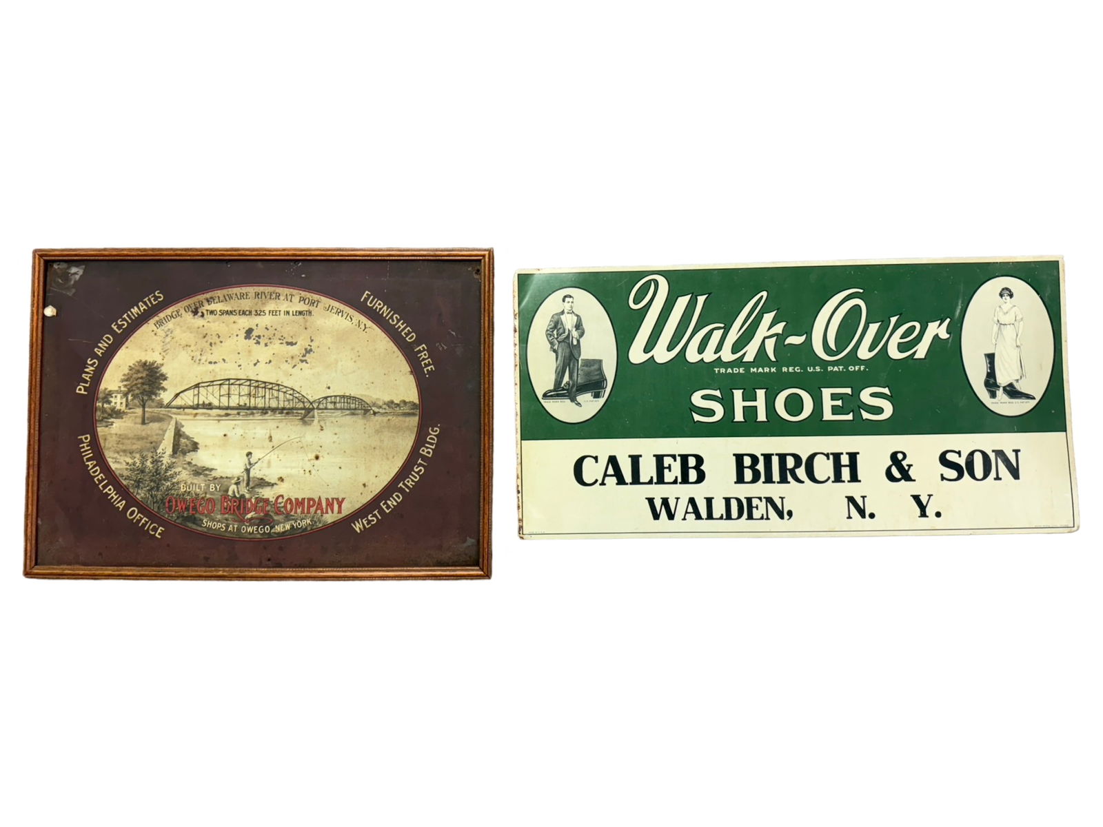 Two Tin Trade Signs (1 of 3)