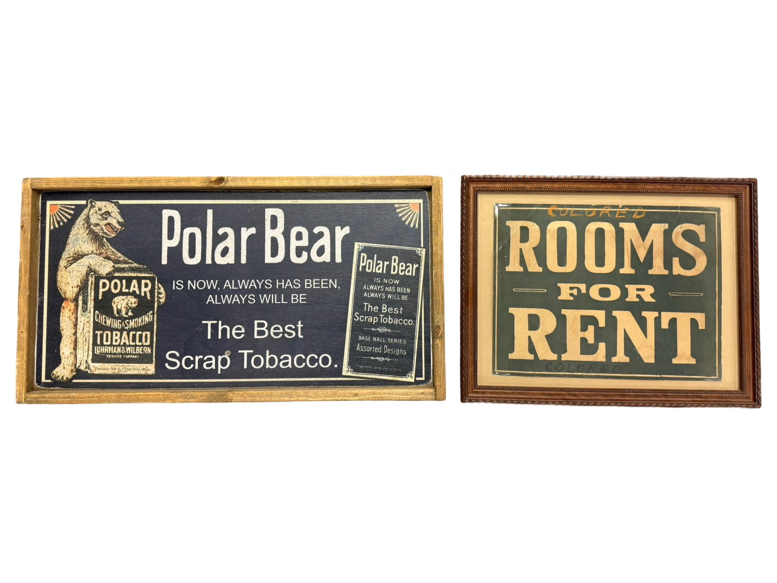 Two Paper Trade Signs (1 of 3)