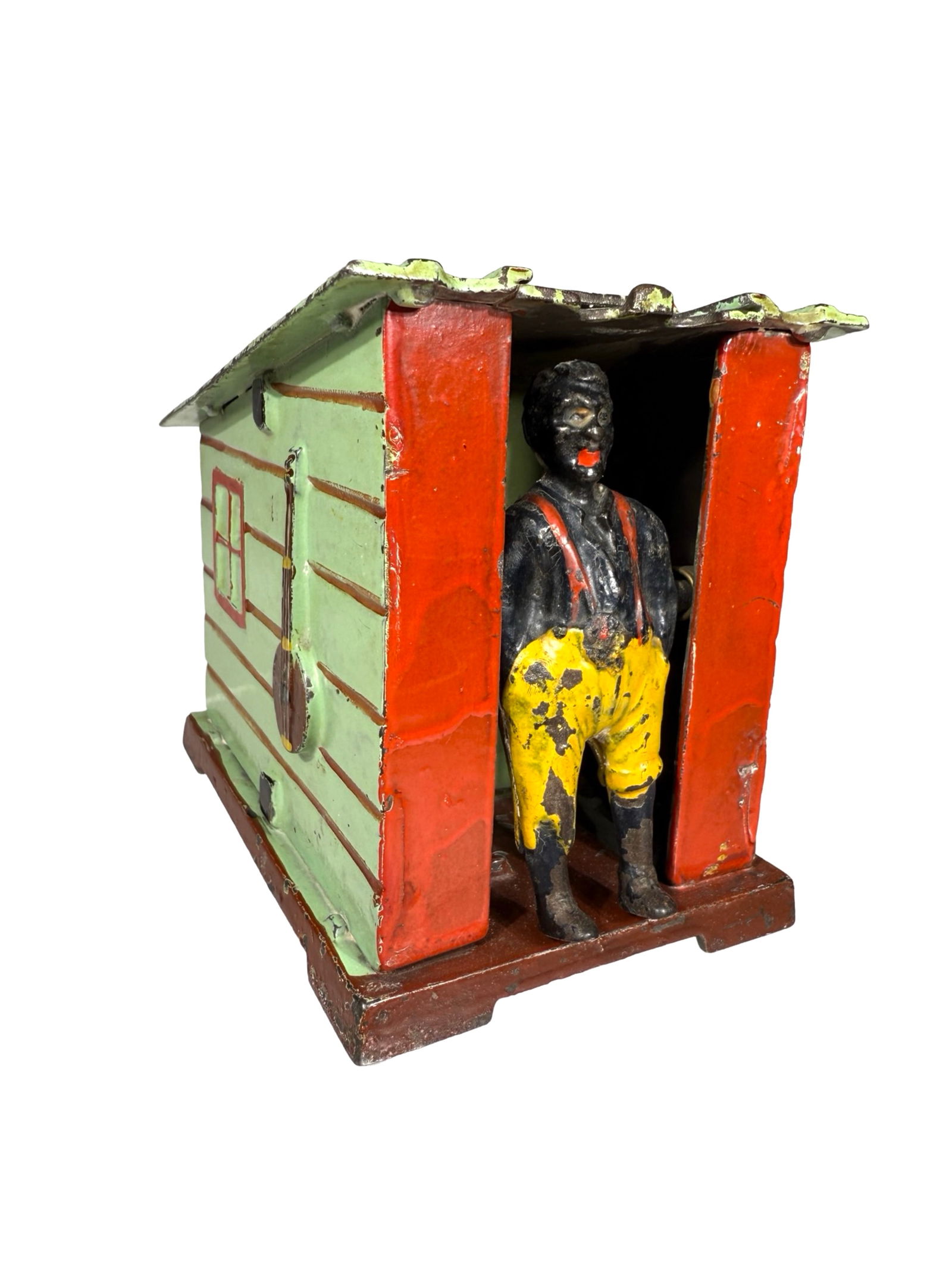 Cabin - Green - Cast Iron Mechanical Bank (1 of 7)
