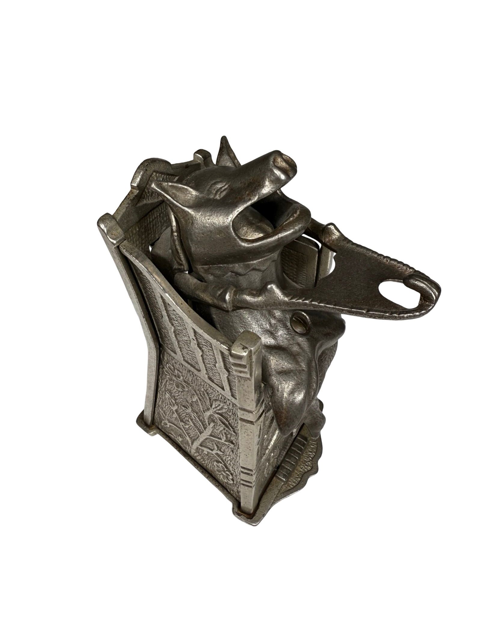 Pig in Highchair - Cast Iron Mechanical Bank (1 of 7)