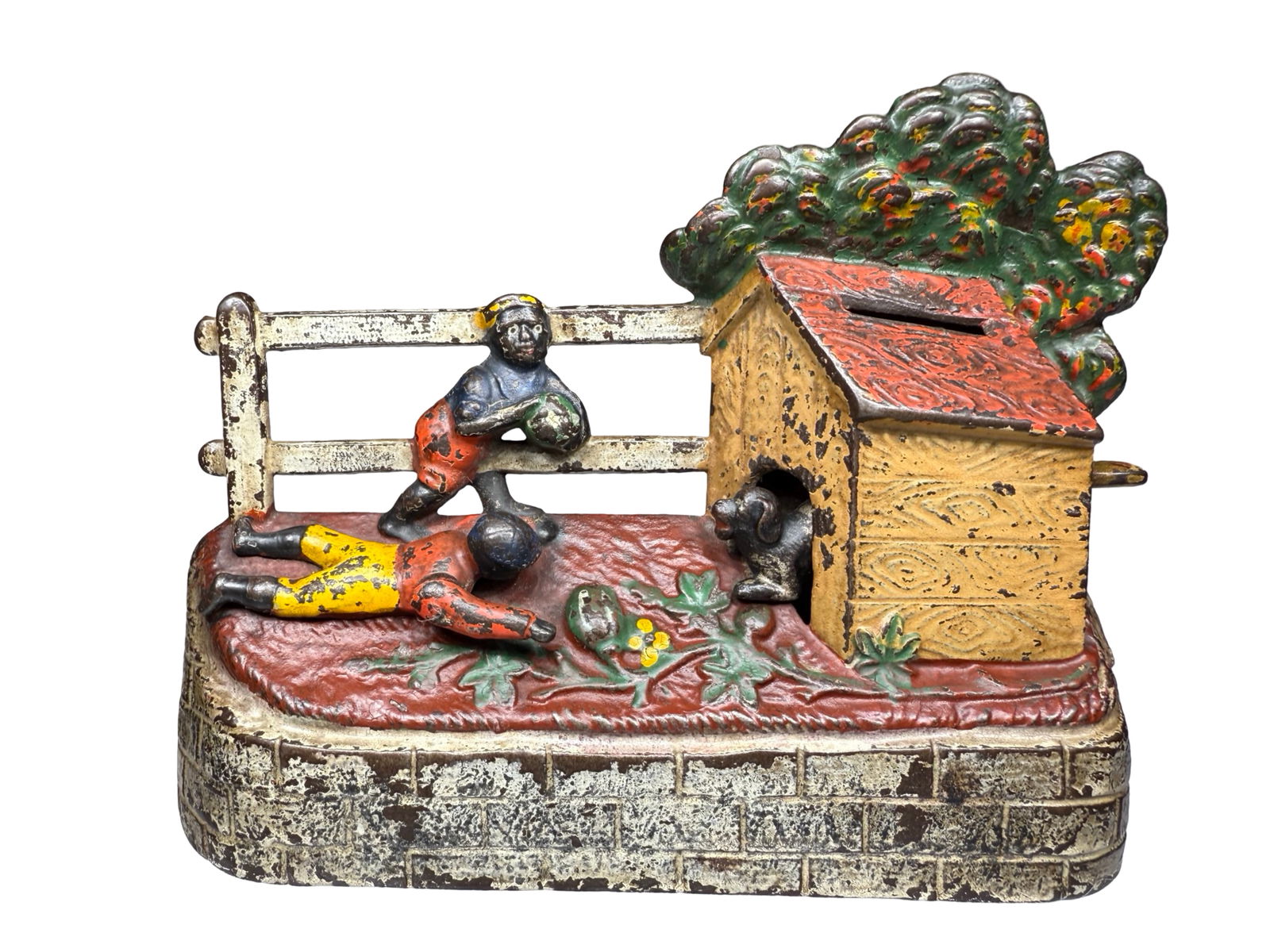 Boy Stealing Watermelon - Cast Iron Mechanical Bank (1 of 6)