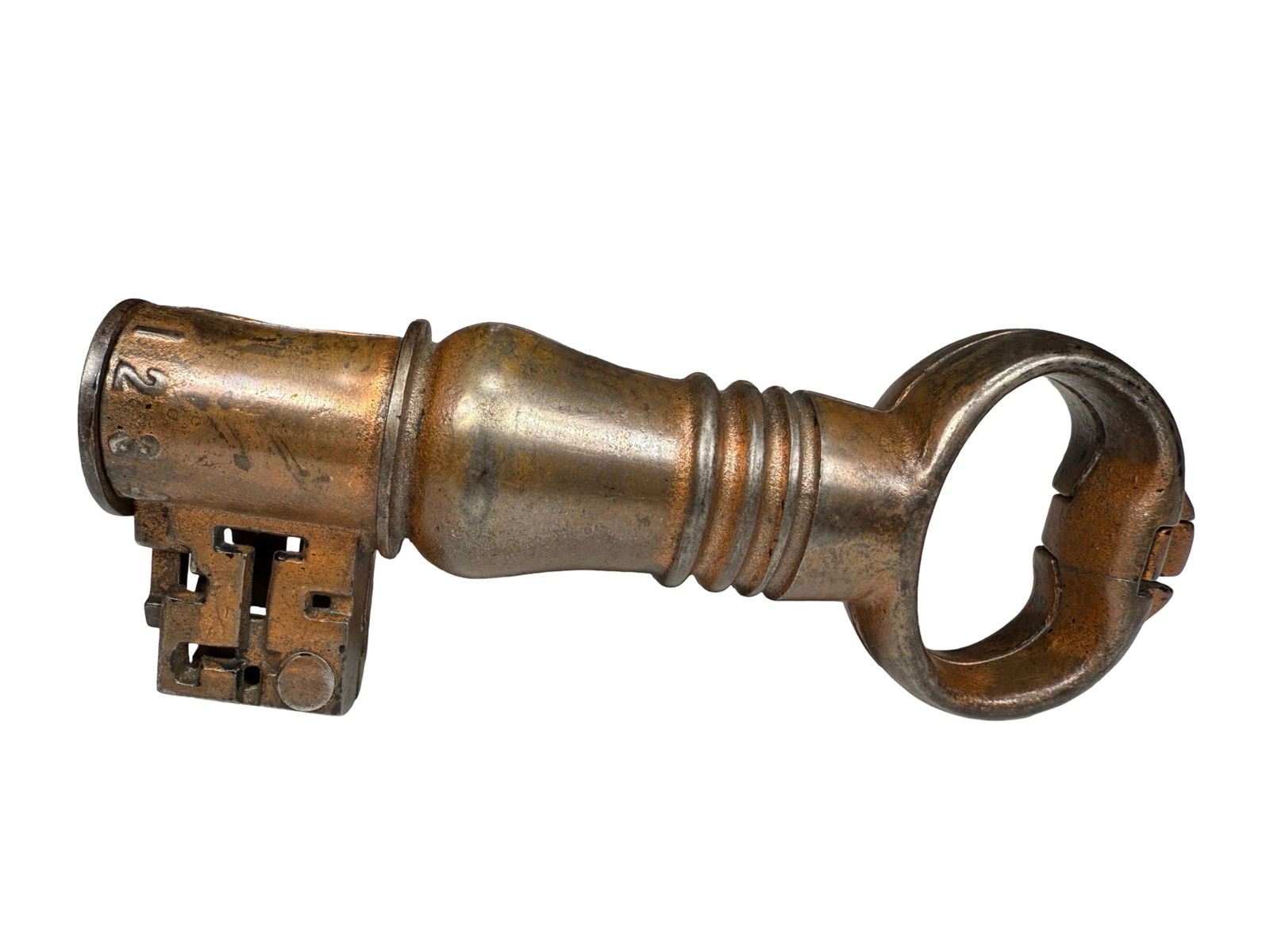 St. Louis Key - Copper Plated - Bank: Designed by W. J. Somerville. Cleveland, Ohio - May 4, 1915. Made for souvenir sale at the St. Louis World’s Fair in 1904 - 1905.