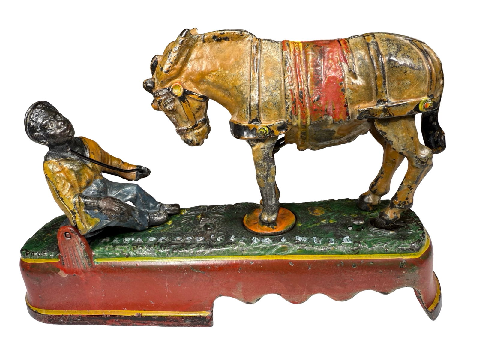 Spise a Mule, Bench - Cast Iron Mechanical Bank (1 of 10)