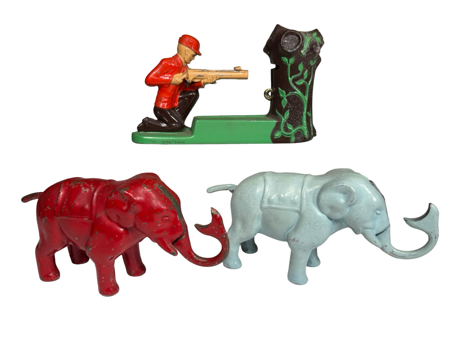 Two Gar-Ru Elephants & Sports Man Banks (1 of 4)