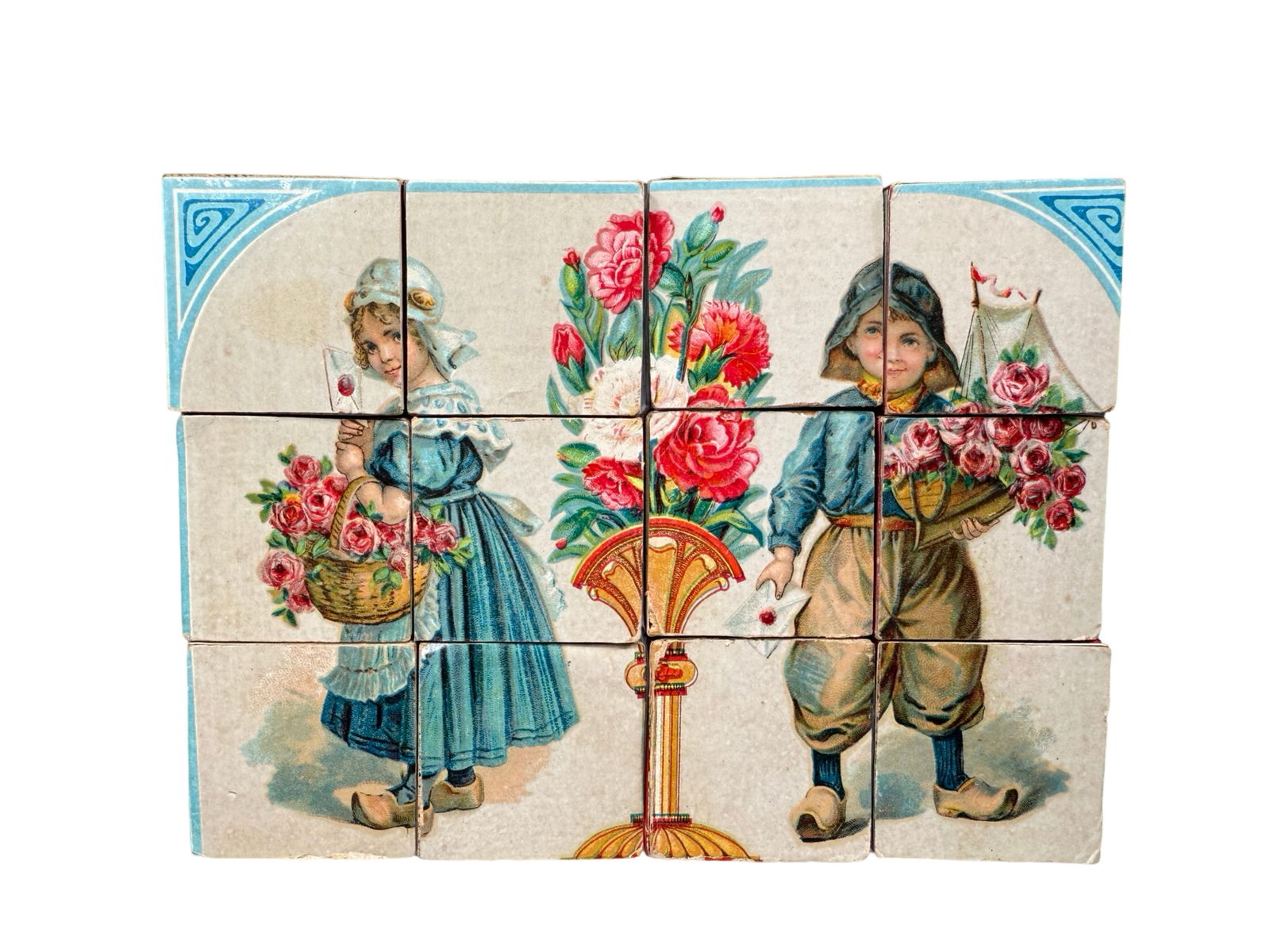 Dutch Boy & Dutch Girl Picture Blocks (1 of 1)