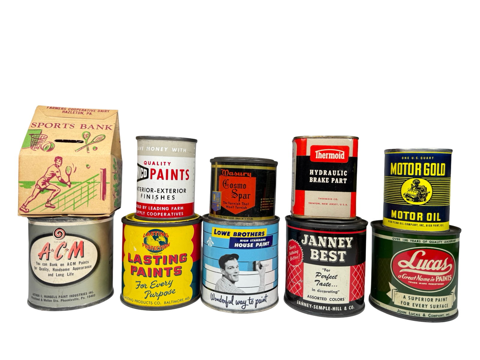 Tin (9) / Cardboard (1) Banks (1 of 6)