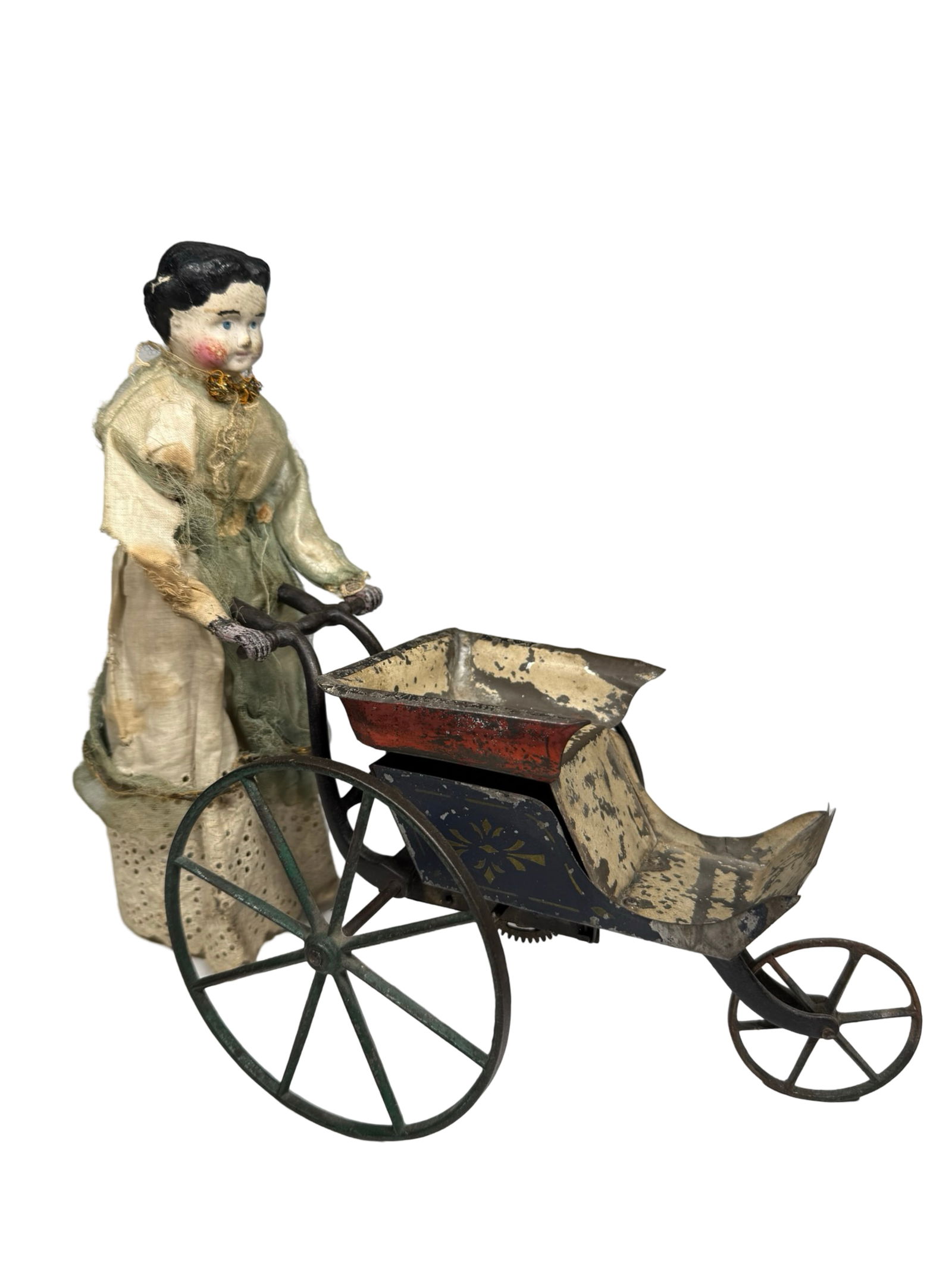 Goodwin Patent Doll with Tin Pram (1 of 13)