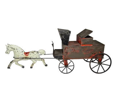 Yankee Notions Cart: George Brown Company. Connecticut - 1880 - 19 1/2" Long.