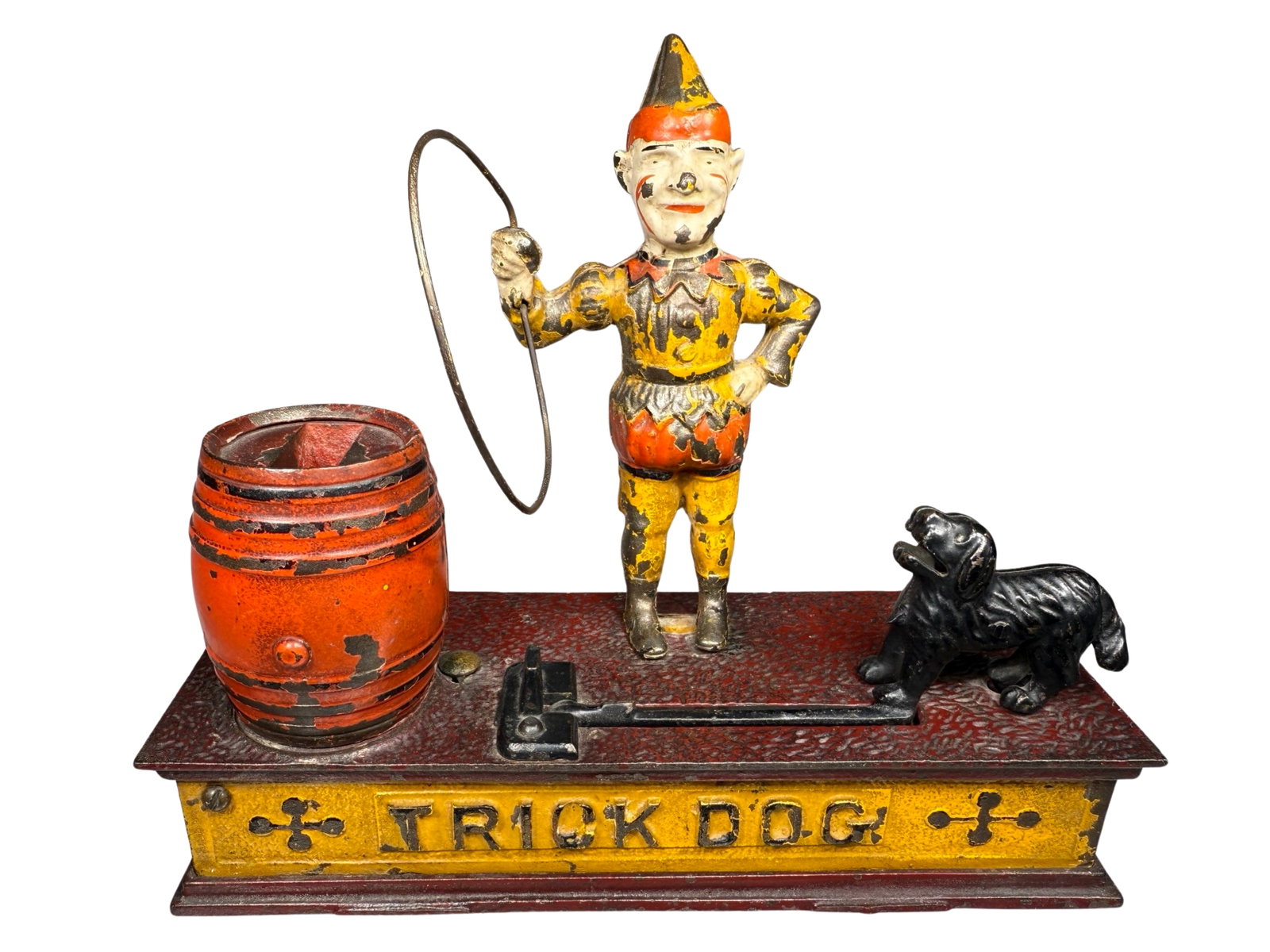 Trick Dog - Six Part Base (Scarce): Hubley Mfg. Company. Lancaster, PA - 1900.
