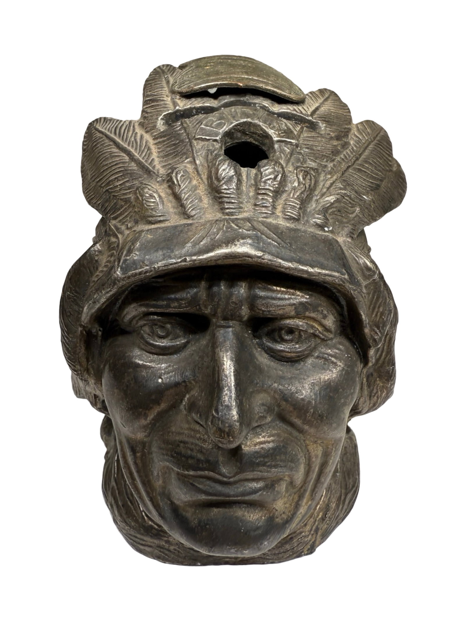 Heavy Spelter Native Bank: American Chief Bank. American - 1930's.