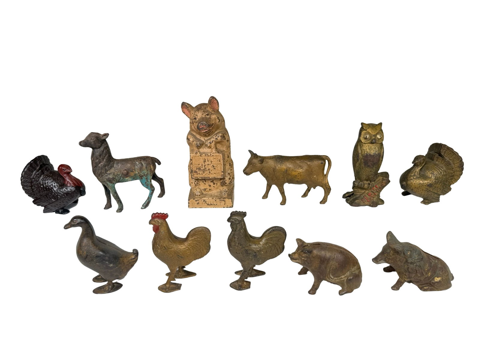 Eleven Barnyard Animal Banks (1 of 12)