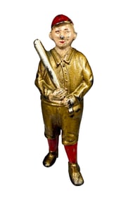 Baseball Player - Cast Iron Bank