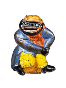 Man on a Bale of Cotton - Cast Iron Bank